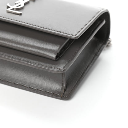 Saint Laurent Calfskin Monogram Sunset Chain Wallet Earth 9 of 9