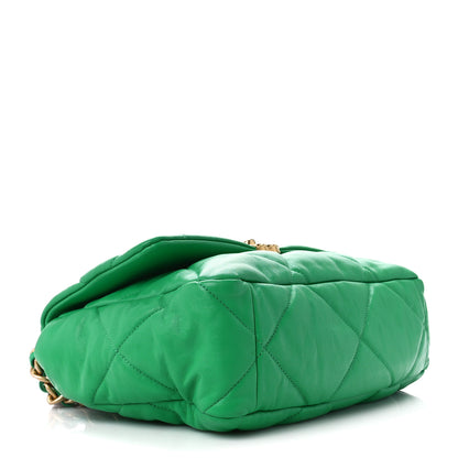 Chanel Lambskin Quilted Large Chanel 19 Flap Green 4 of 10
