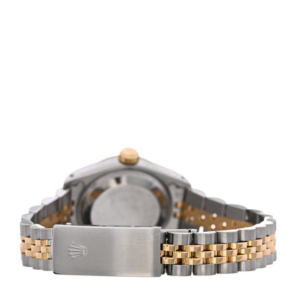 Rolex Stainless Steel 18K Yellow Gold Diamond 26mm Oyster Perpetual Datejust Watch Blue Gradient 69173 3 of 4