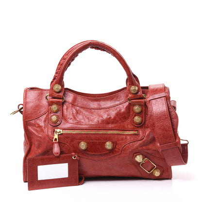 Balenciaga Agneau Giant 21 Gold Hardware City Rouge Coquelicot 1 of 10