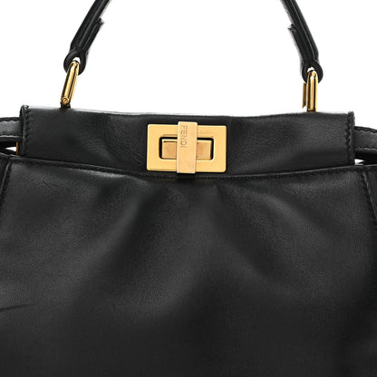 Fendi Nappa Mini Peekaboo Iconic Satchel Black 8 of 12