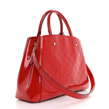 Louis Vuitton Vernis Montaigne MM Cherry 3 of 13