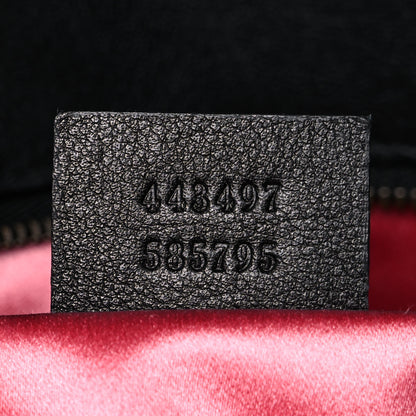 Gucci Velvet Matelasse Small GG Marmont Shoulder Bag Black 6 of 15