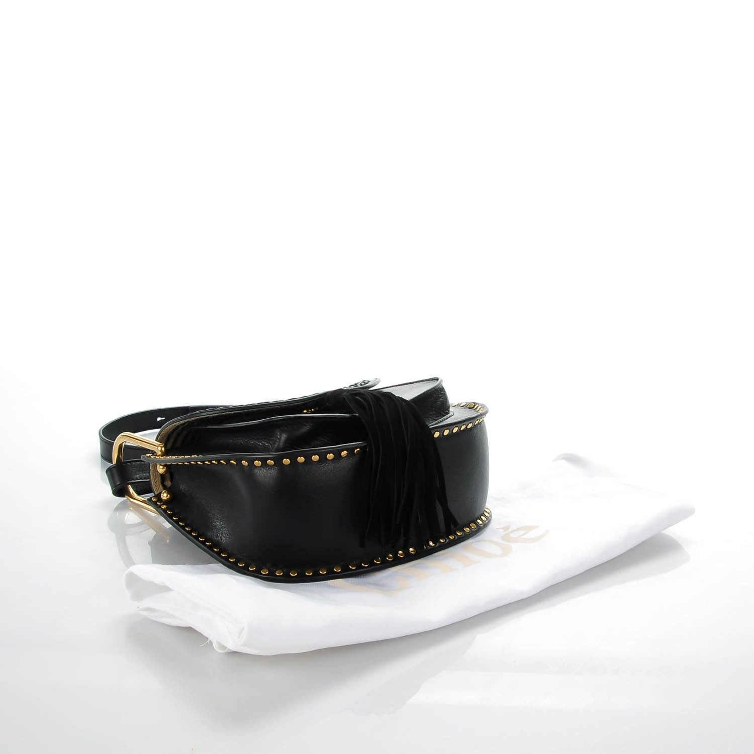 Chloe Calfskin Braided Small Hudson Shoulder Bag Black 4 of 7