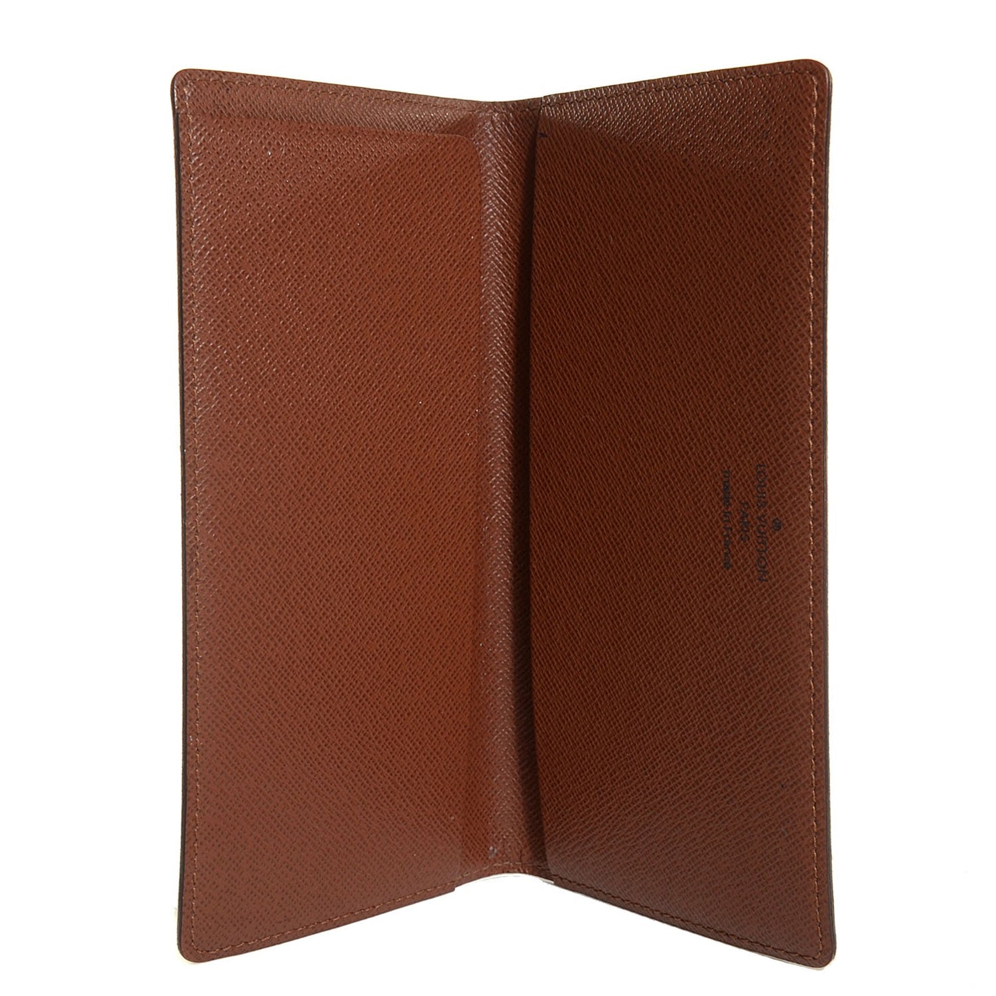 Monogram Simple Checkbook Holder Wallet