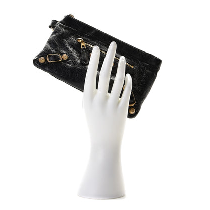Balenciaga Agneau Giant 12 Gold Hardware Pouch Black 8 of 8
