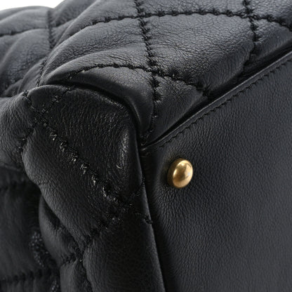 Chanel Calfskin Stitched Large Retro Chain Tote Black 9 of 12
