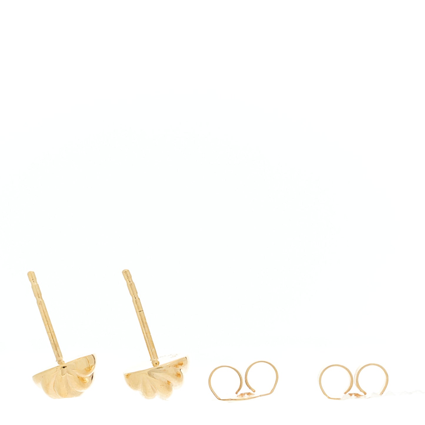 18K Yellow Gold 8mm Sculpted Cable Earrings