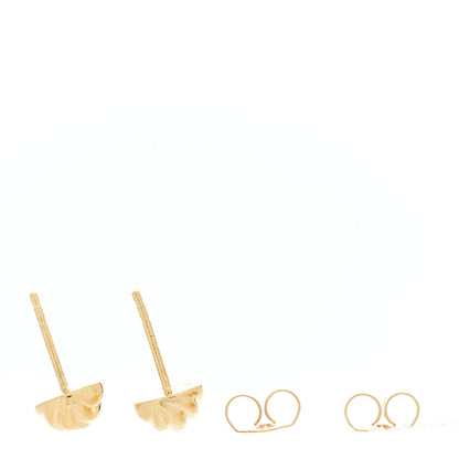 David Yurman 18K Yellow Gold 8mm Sculpted Cable Earrings 3 of 5