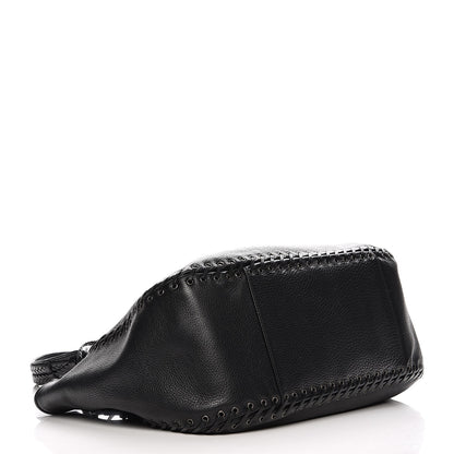 Christian Dior Calfskin Ethnic Tote Black 4 of 9