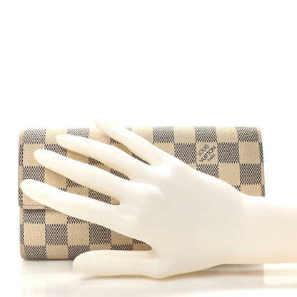 Louis Vuitton Damier Azur Sarah Wallet 2 of 10
