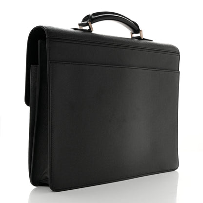 Louis Vuitton Taiga Neo Robusto 2 Compartment Briefcase Black 2 of 14