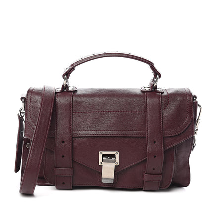 Proenza Schouler Lambskin Tiny PS1 Satchel Oxblood 1 of 10