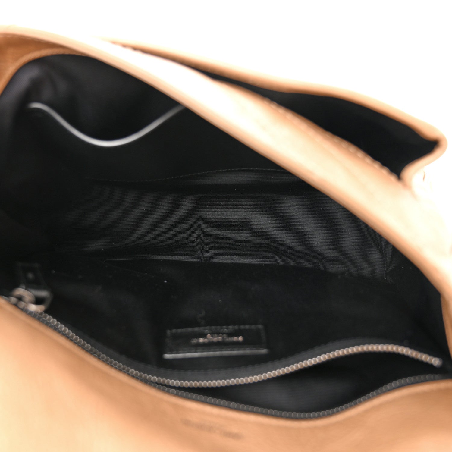 Saint Laurent Crinkled Calfskin Matelasse Monogram Medium Niki Chain Satchel Dark Toffee 5 of 10