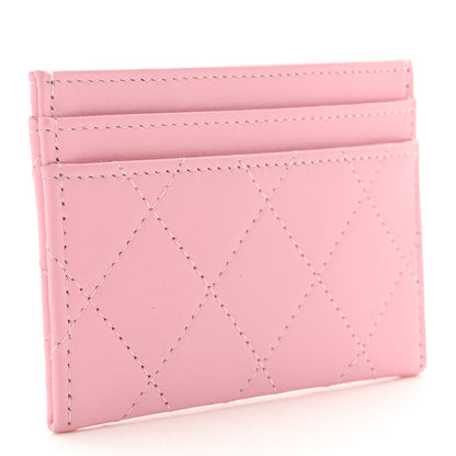 Chanel Lambskin Quilted Card Holder Light Pink 3 of 9