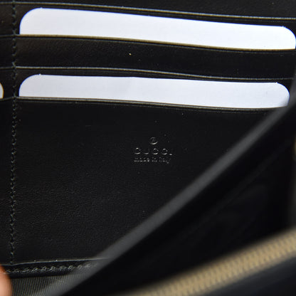 Gucci Calfskin Matelasse GG Marmont Chain Wallet Black 7 of 13