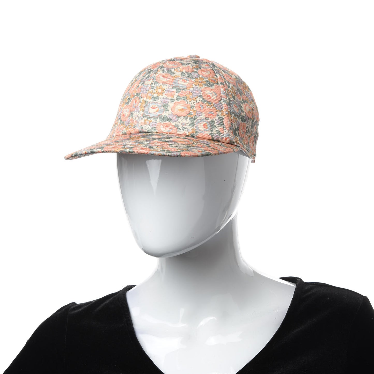 X LIBERTY OF LONDON Canvas Infinity Abbey Baseball Hat Perfect Pink Ivory