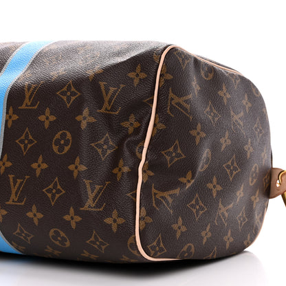 Louis Vuitton Monogram My LV Heritage Speedy Bandouliere 30 Blue Grey 11 of 14