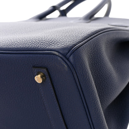 Hermes Togo Birkin 35 Bleu Saphir 11 of 17