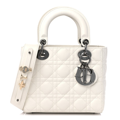 Christian Dior Lambskin Cannage Small My ABCDior Lady Dior White 1 of 9