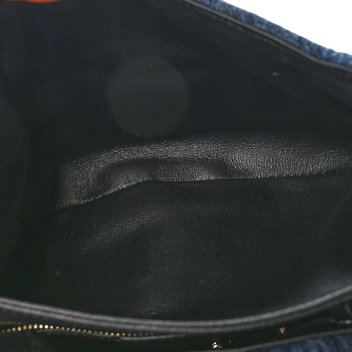 Salvatore Ferragamo Denim Quilted Gancini Flap Bag Blue 5 of 9