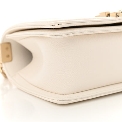 Chanel Caviar Quilted Small Boy Flap White 9 of 10