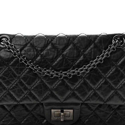 Chanel Aged Calfskin Quilted 2.55 Reissue 225 Flap So Black 8 of 10