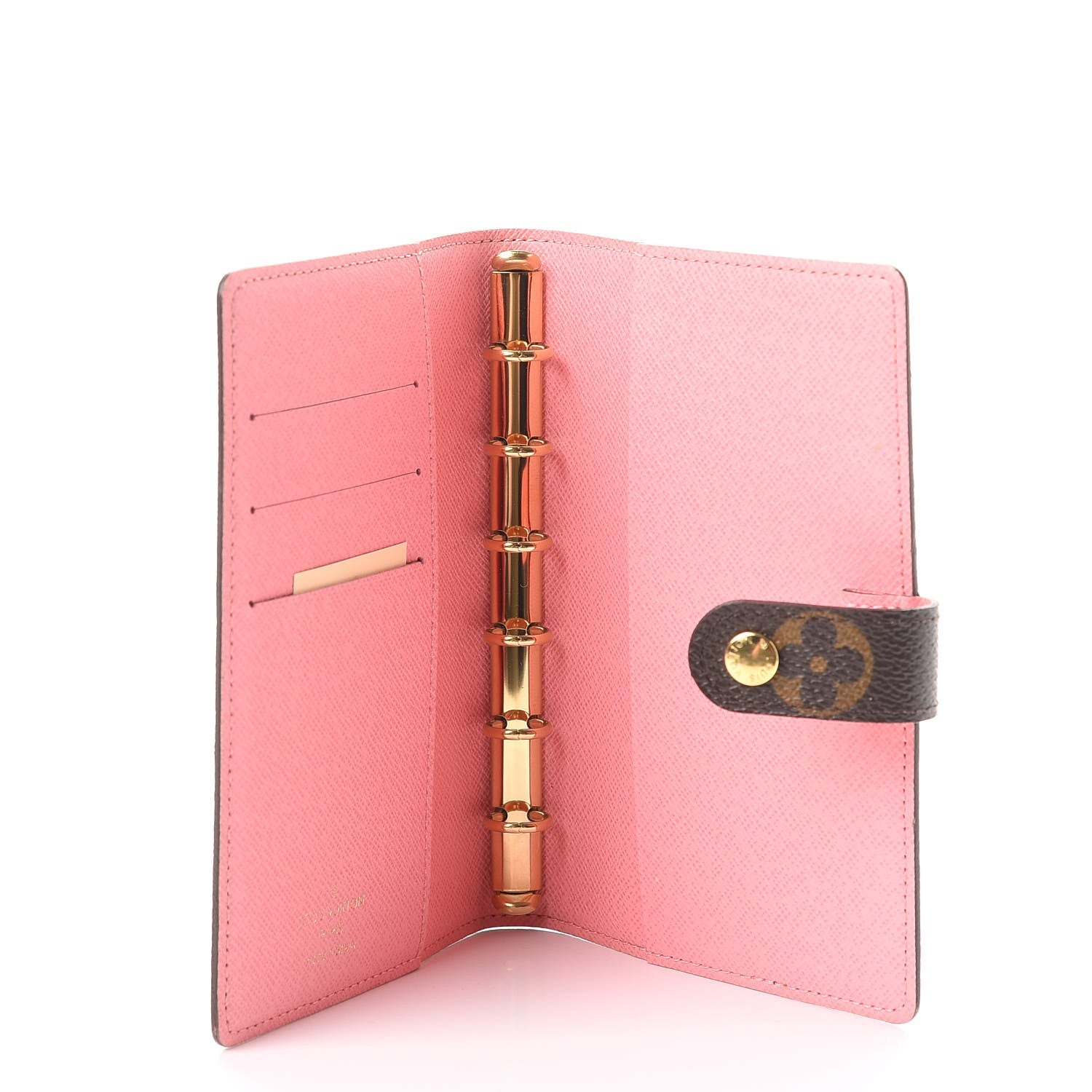 Louis Vuitton Monogram Illustre Small Ring Agenda Rose 5 of 7