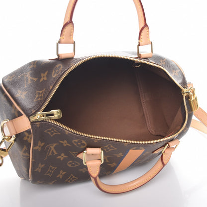 Louis Vuitton Monogram My LV Heritage Speedy Bandouliere 30 Moutarde Blue de France 6 of 9