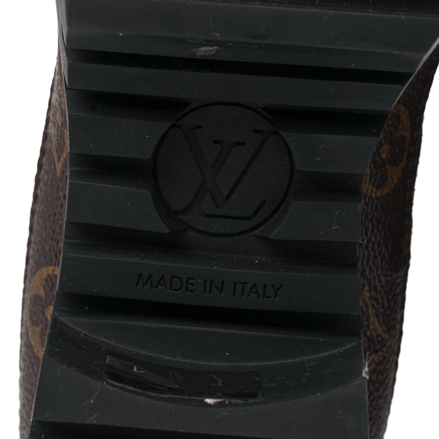 Louis Vuitton Suede Calfskin Monogram Laureate Platform Desert Boots 39.5 Black 6 of 7