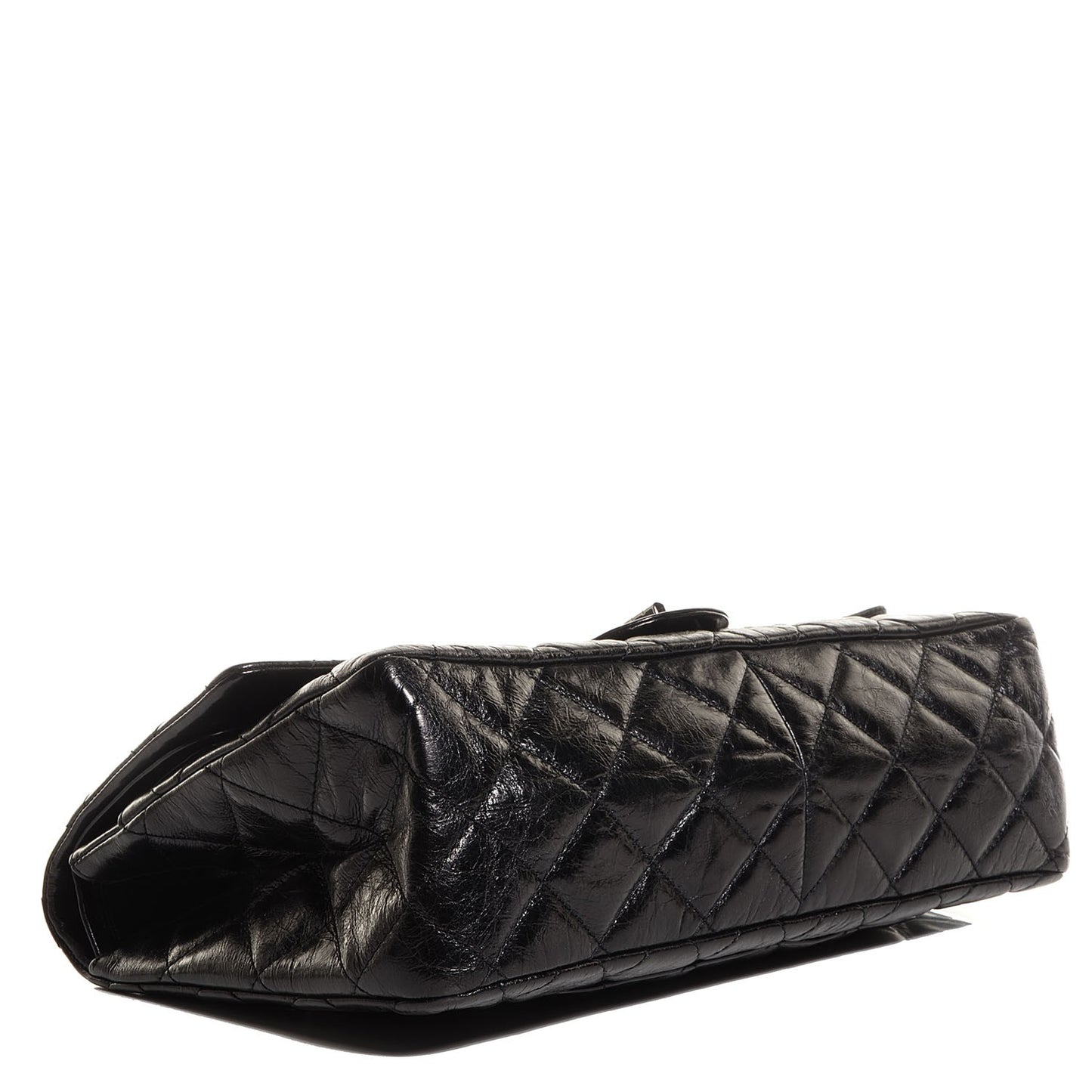 Glazed Calfskin 2.55 Reissue 227 Flap Black