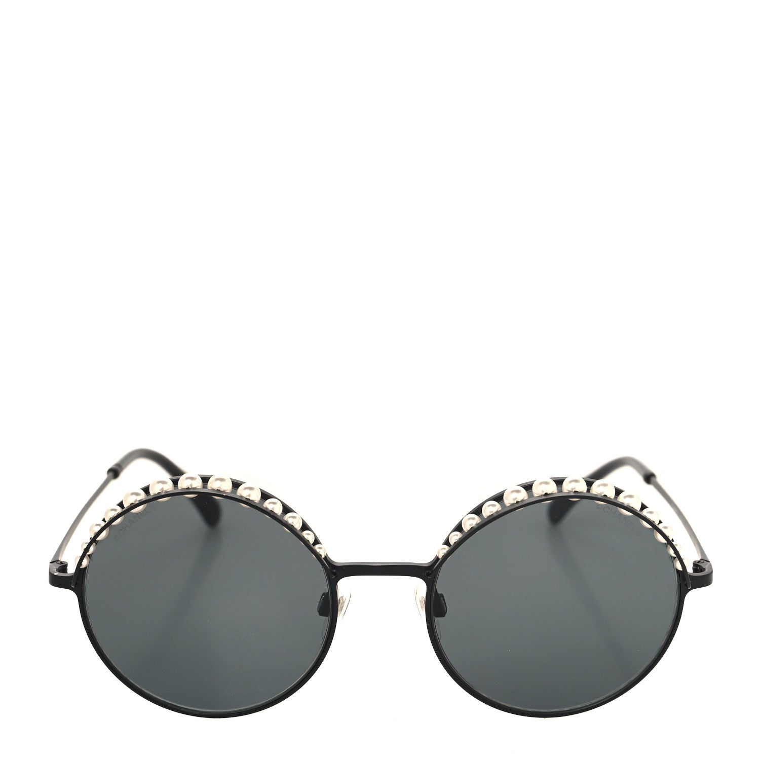 Chanel Pearl Round Sunglasses 4234-H Black 2 of 6