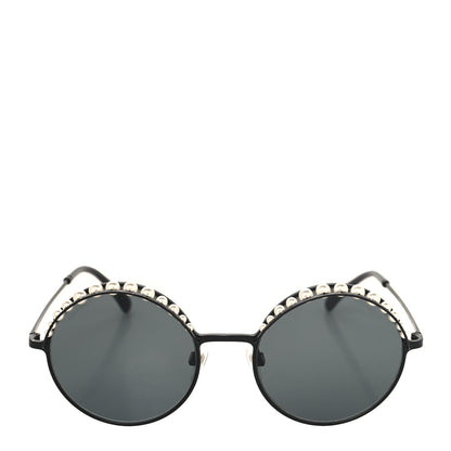 Chanel Pearl Round Sunglasses 4234-H Black 2 of 6