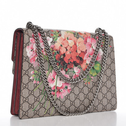 Gucci GG Supreme Monogram Blooms Medium Dionysus Shoulder Bag Beige Multicolor Dry Rose 3 of 10