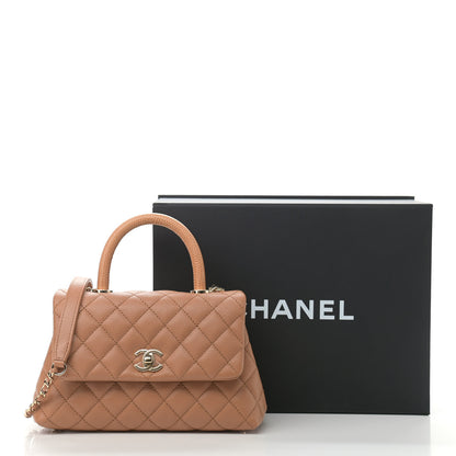 Chanel Caviar Quilted Mini Coco Handle Flap Brown 11 of 11