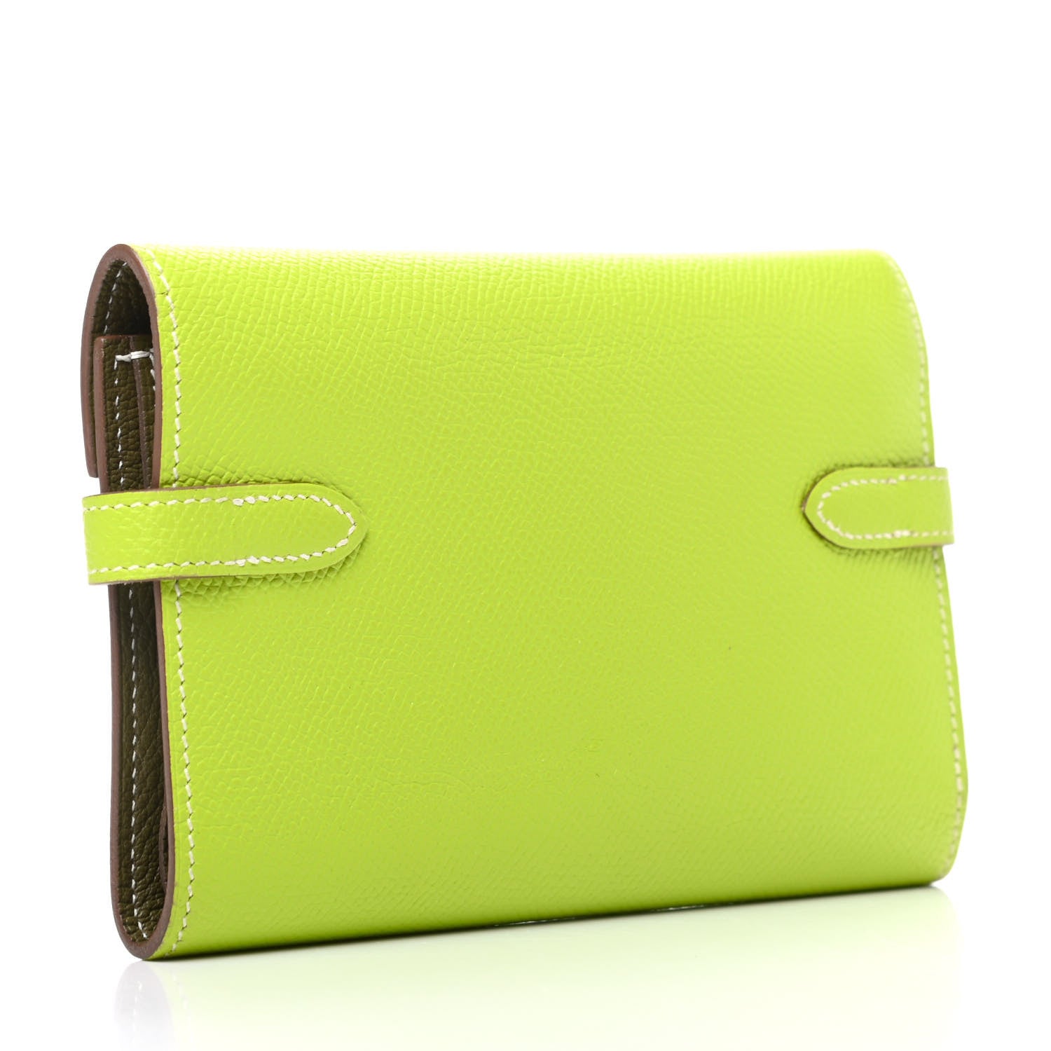 Hermes Epsom Verso Medium Kelly Wallet Kiwi Lichen 3 of 8