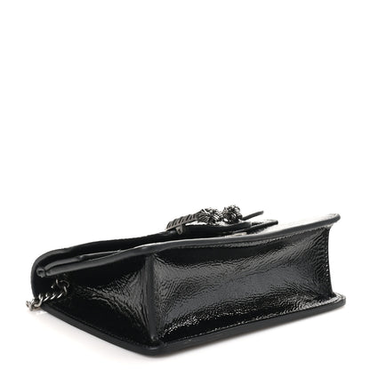 Gucci Crinkled Patent Mini Dionysus Shoulder Bag Black 4 of 10