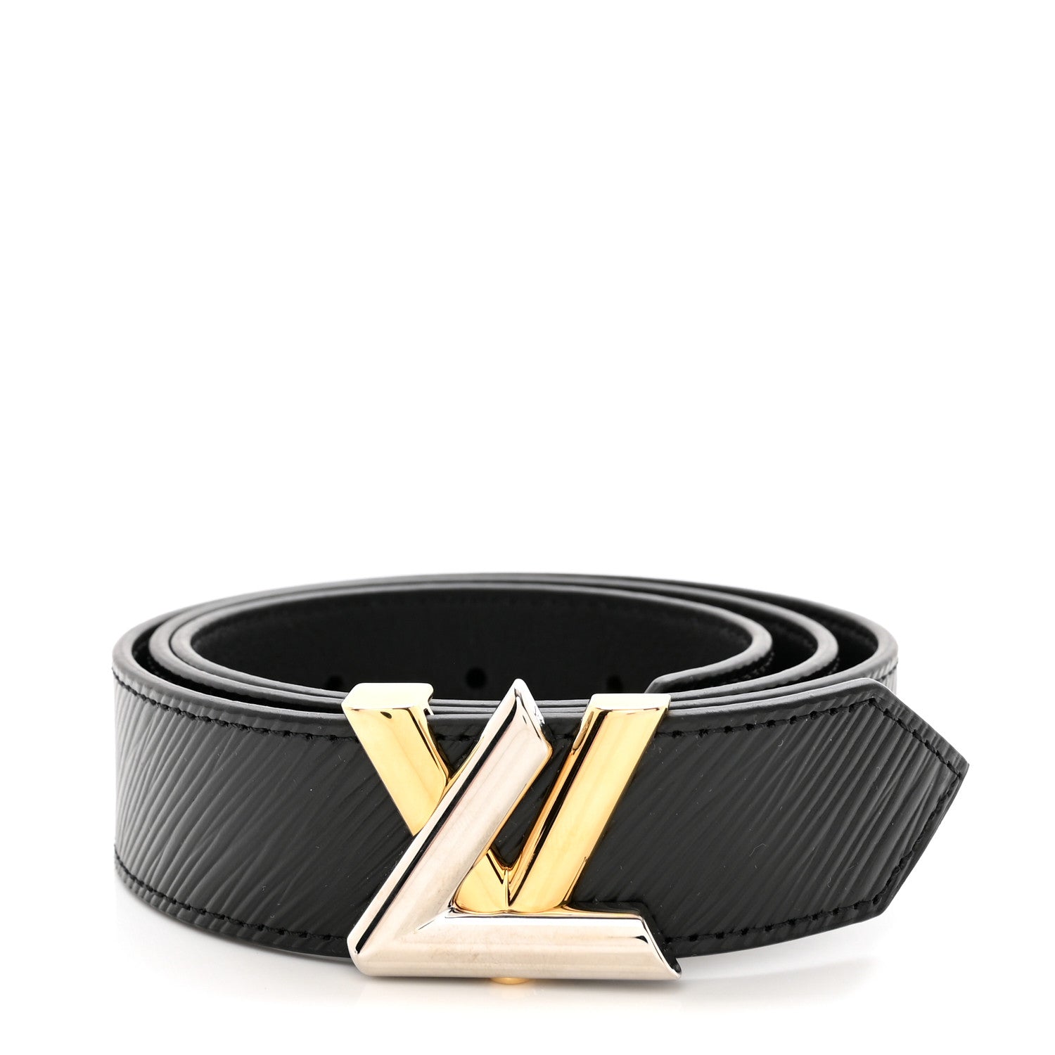 Louis Vuitton Epi 30mm LV Twist Belt 80/32 Black 1 of 12