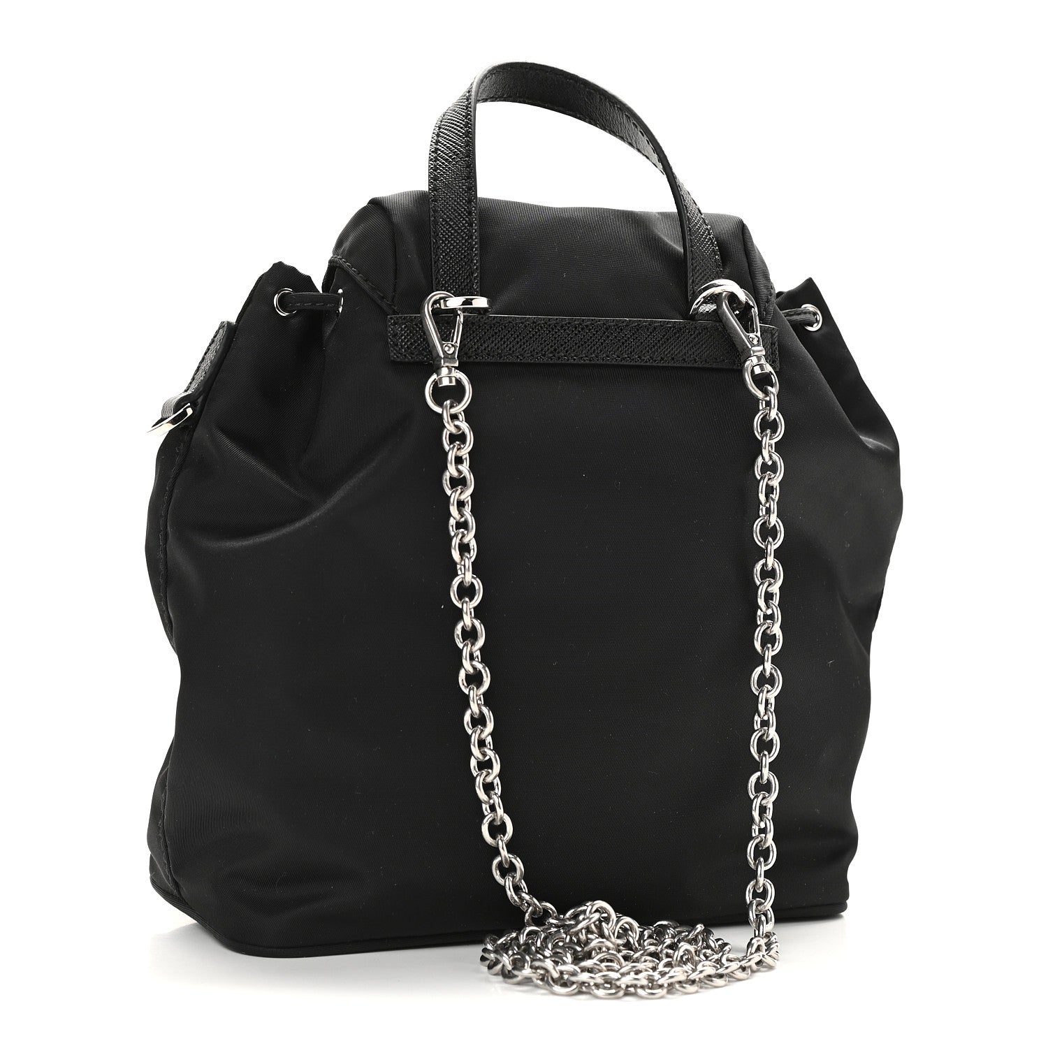 Prada Nylon Vela Mini Crossbody Backpack Black 3 of 8