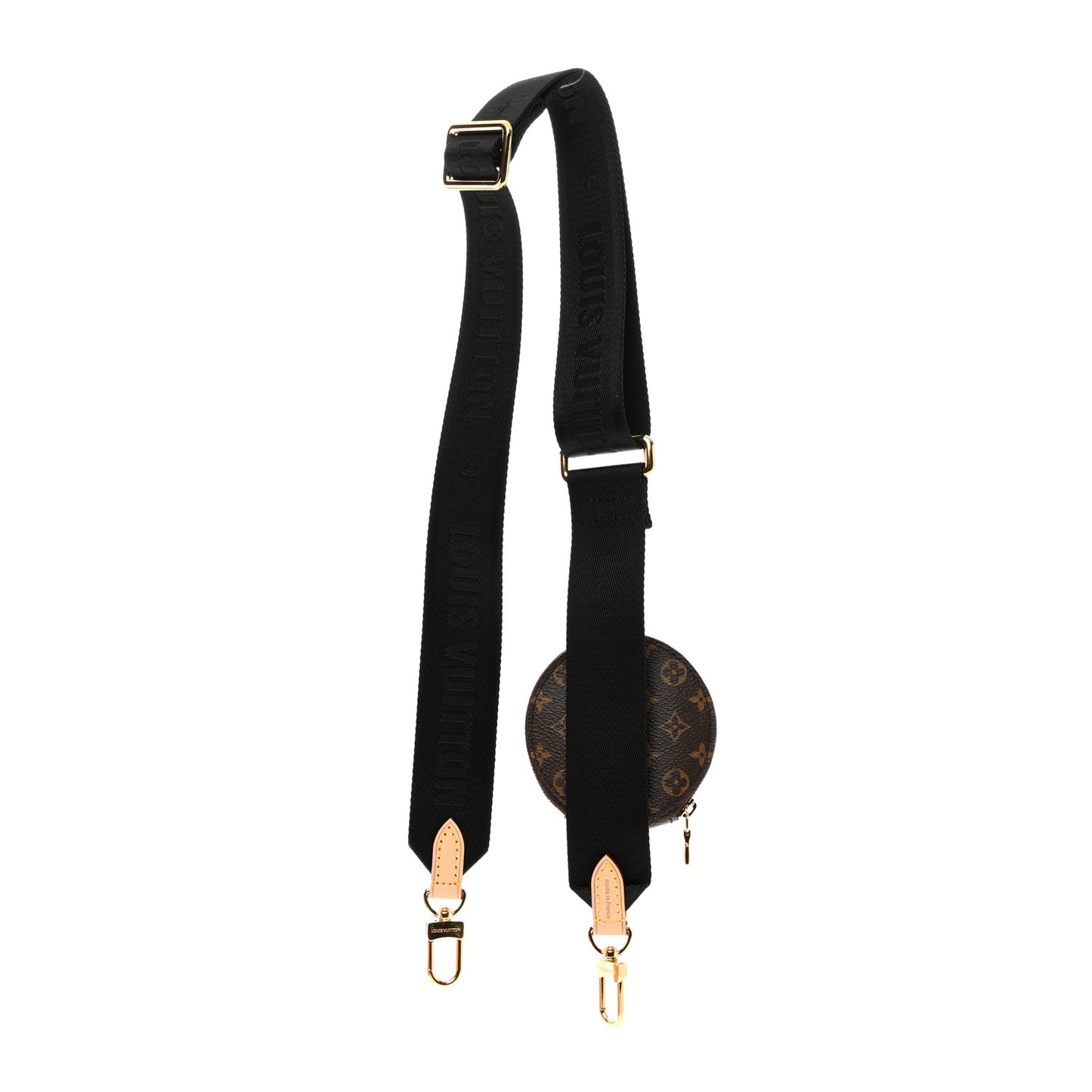 Monogram Multi Pochette Accessories Bandouliere Shoulder Strap Black