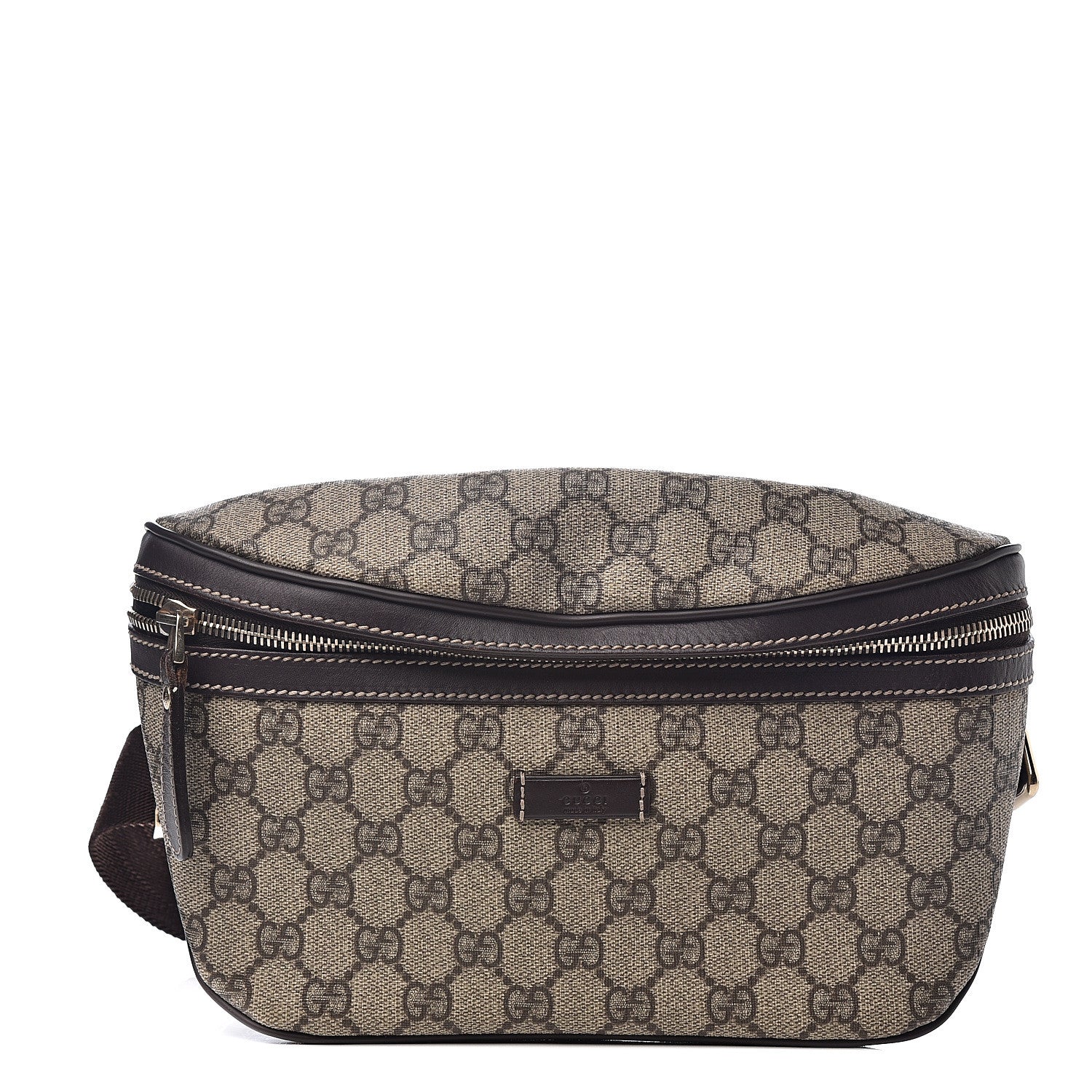 Gucci GG Plus Monogram Belt Bag Dark Brown 1 of 9