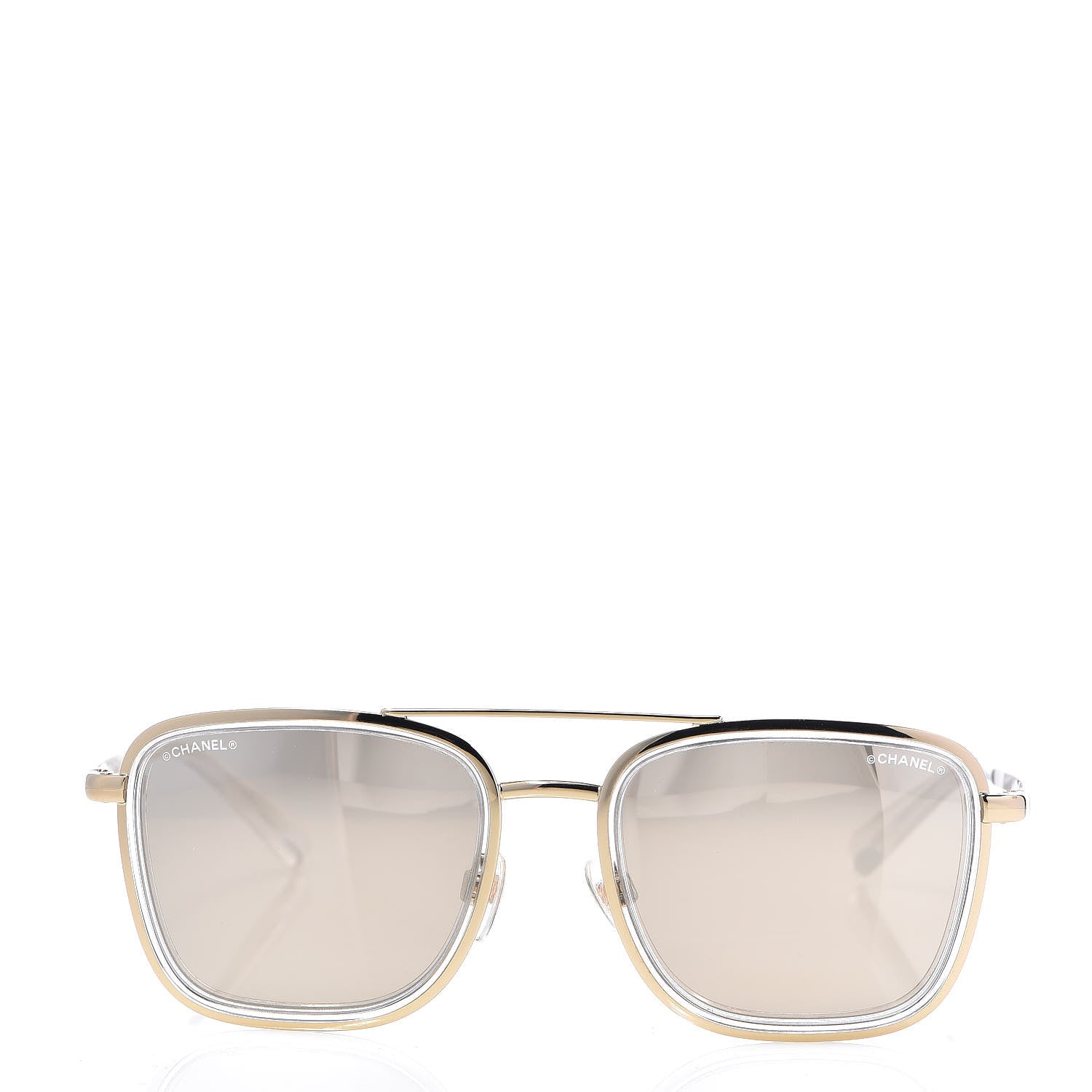 Chanel Pilot Sunglasses 4241 Gold 2 of 8