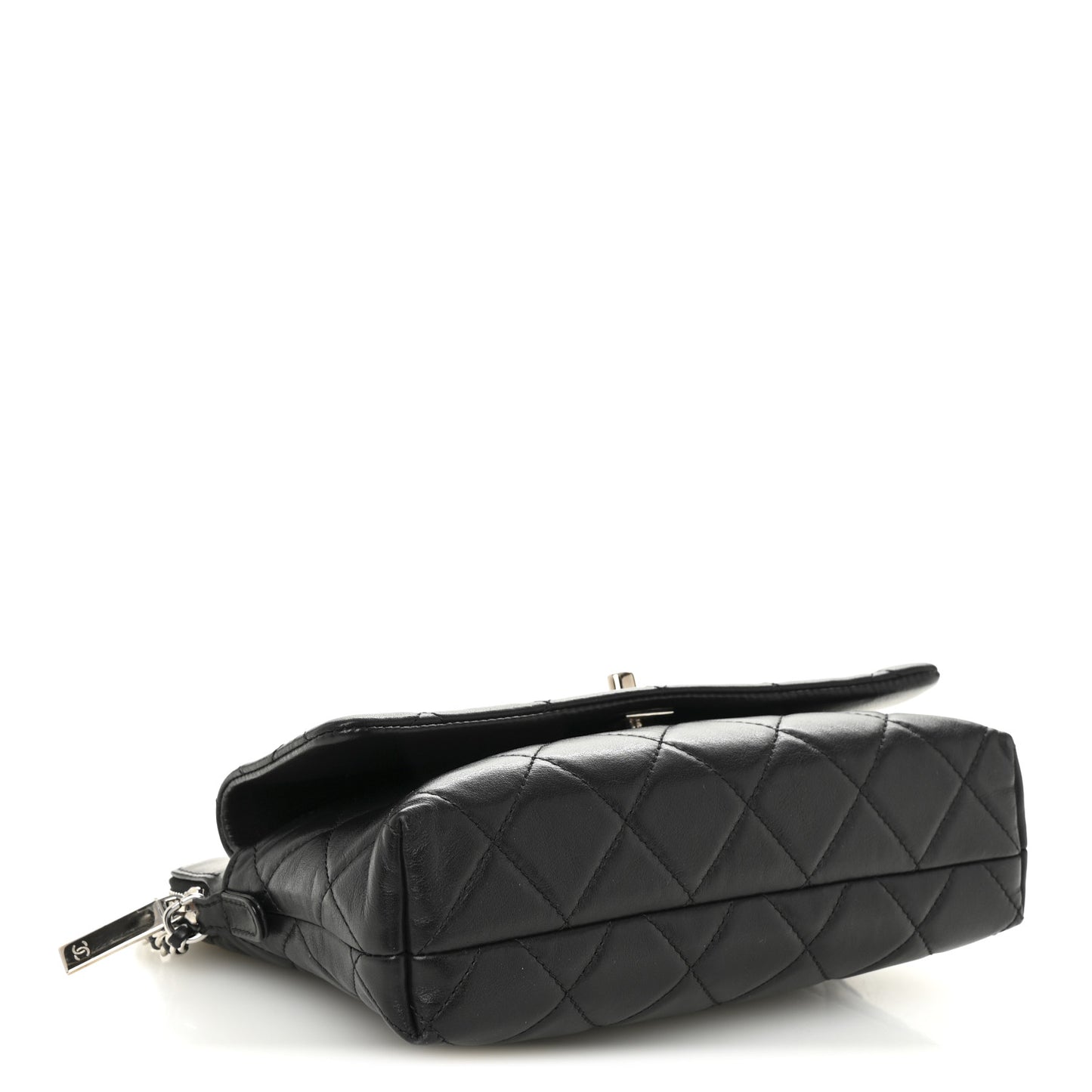 Lambskin Quilted Crossbody Black