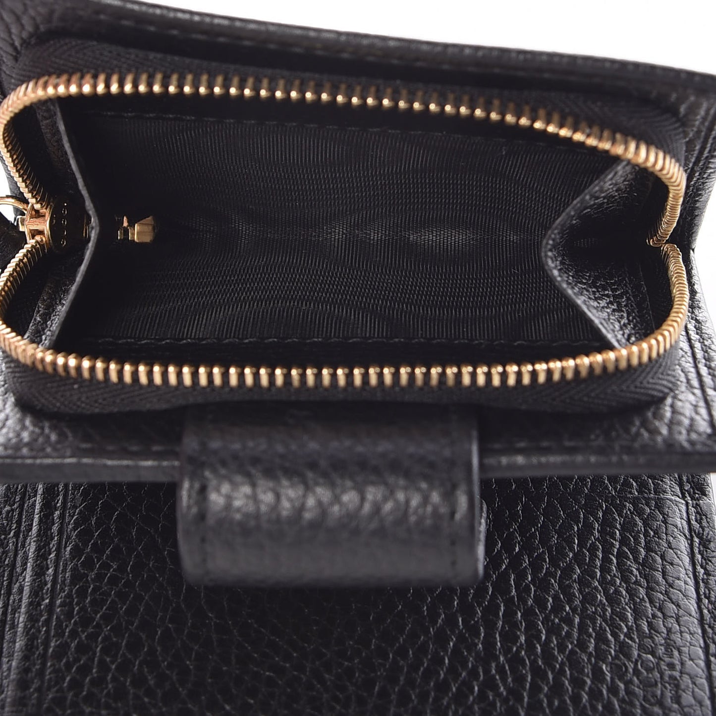 Dollar Calfskin GG Marmont French Wallet Black