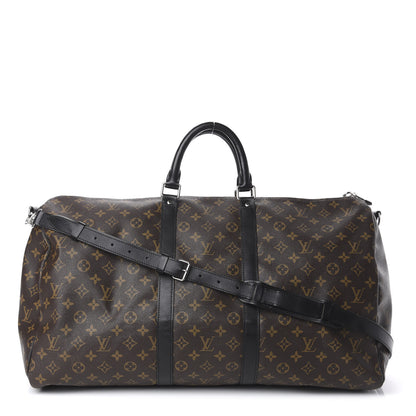 Louis Vuitton Monogram Macassar Keepall Bandouliere 55 1 of 7