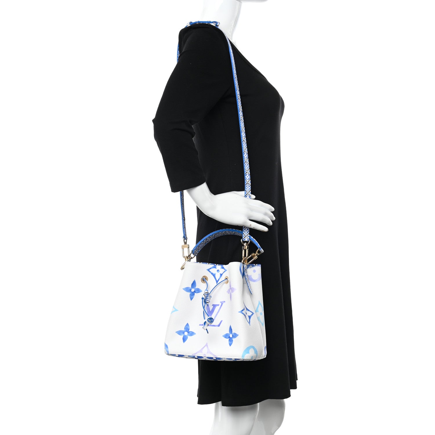 Louis Vuitton Monogram Giant By The Pool Neonoe BB Blue 2 of 9