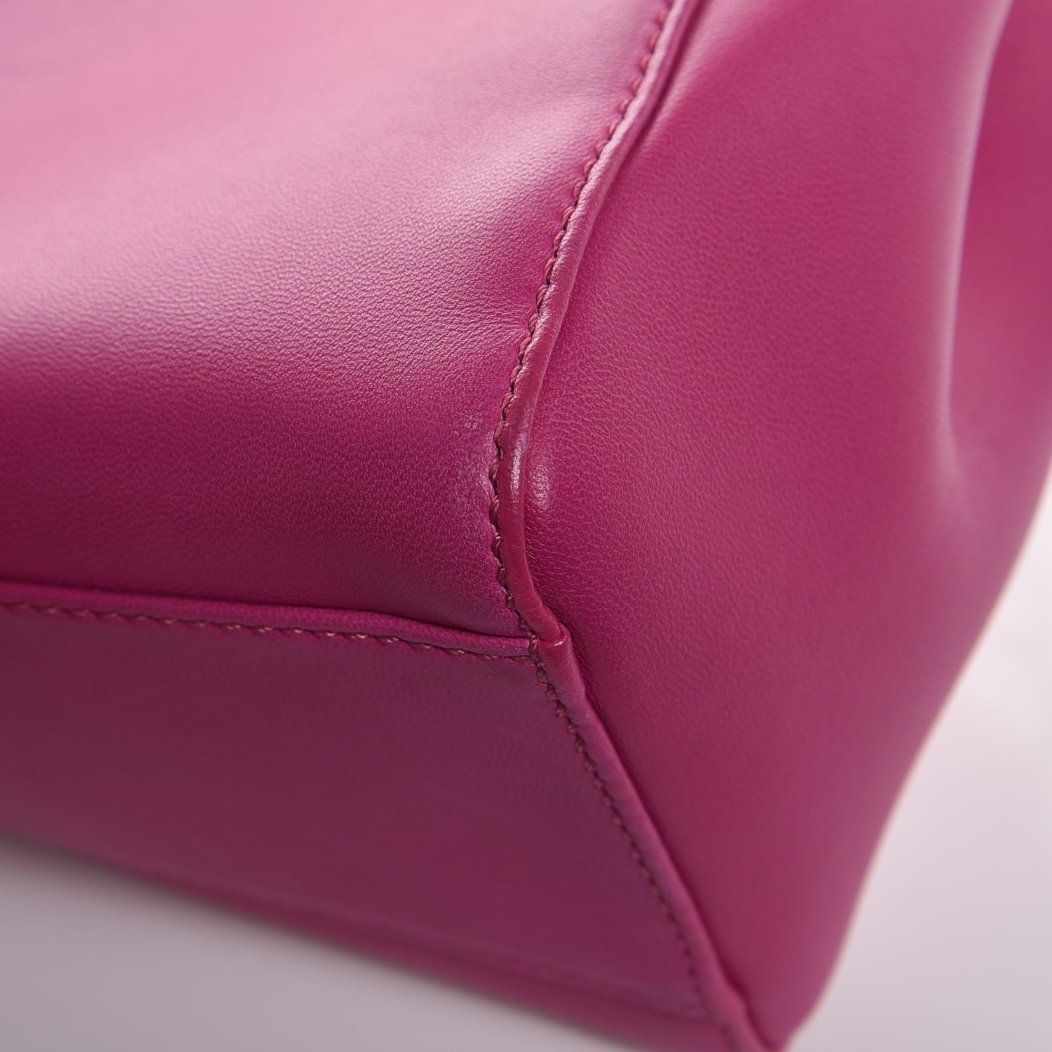 Fendi Nappa Mini Peekaboo Iconic Satchel Magenta 10 of 10