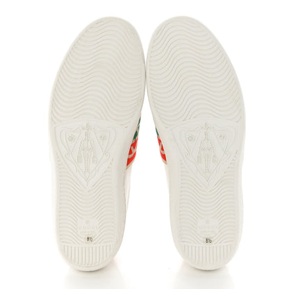 Gucci Calfskin Web Interlocking G Mens Ace Sneakers 8.5 White 5 of 8