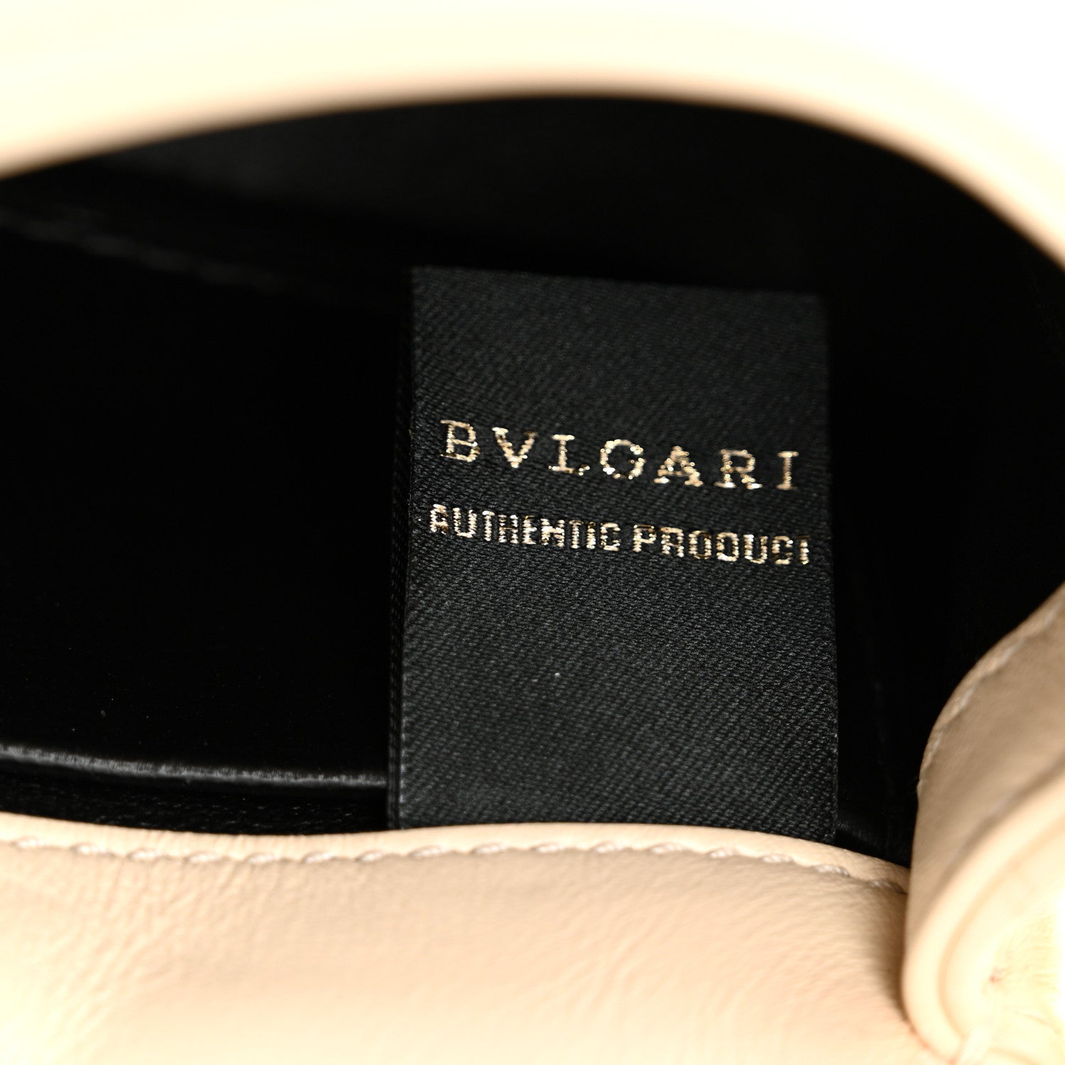 Bulgari Calfskin Serpenti Cabochon Micro Bag Ivory Opal 6 of 10