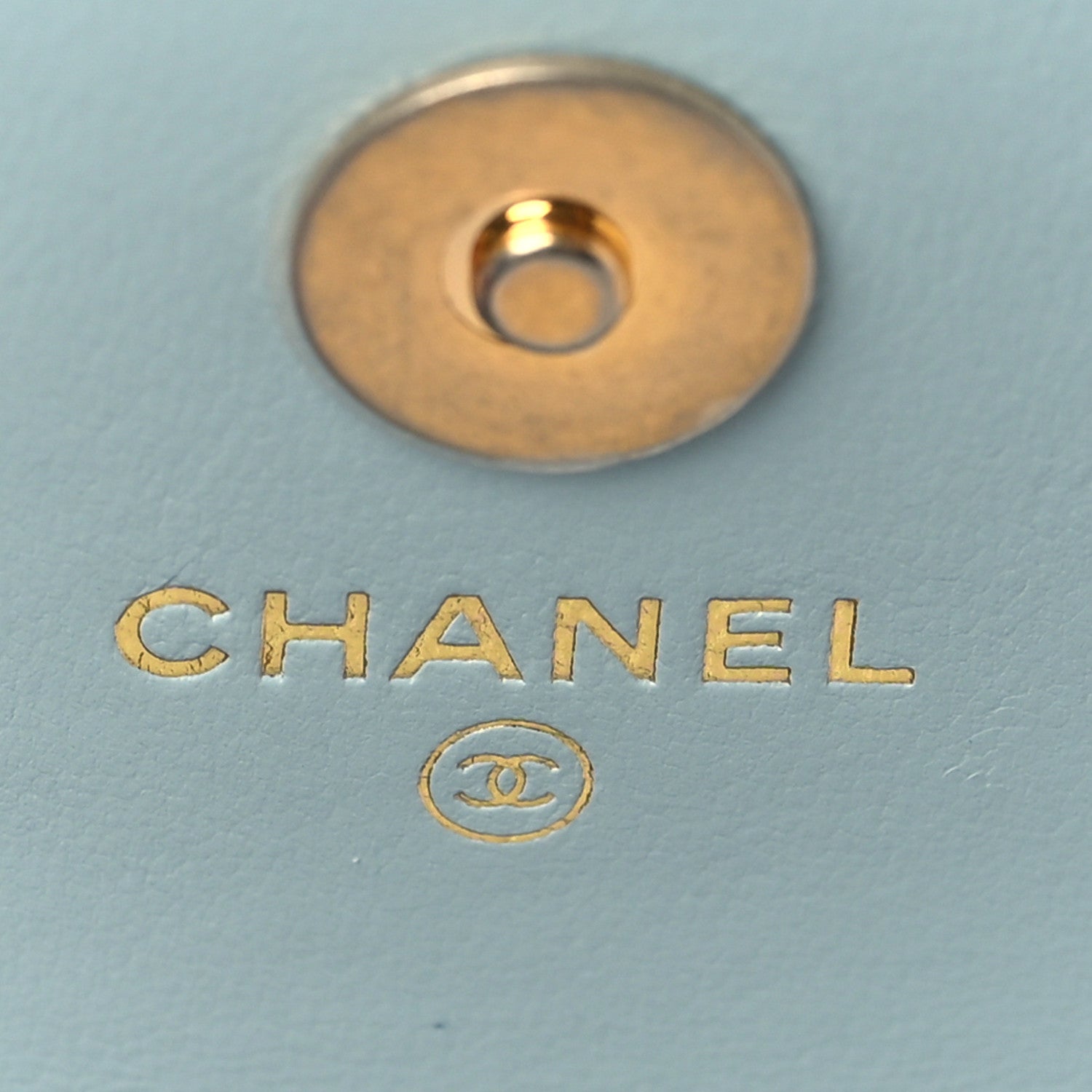 Chanel Lambskin Enamel Quilted Pending CC Flap Belt Bag Light Blue 5 of 8